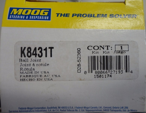 Muñon Inferior F150 Ford 88-96 4x2 K8431