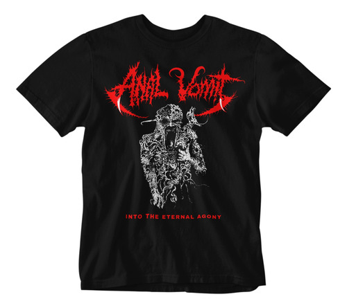 Camiseta Black Death Thrash Metal Anal Vomit C2