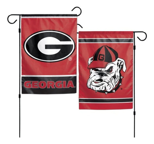 Ncaa Georgia Bulldogs - Bandera De Jardin De 2 Lados De 12 X