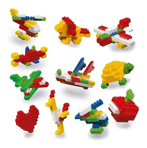 Imagen 2 de 6 de Rasti Piezas Basicas X200 Pzs Para Armar Juego Libre E.full