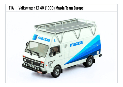 Vehículo De Asistencia Rally Nro 11 A Volkswagen Lt 40 Mazda Blanco
