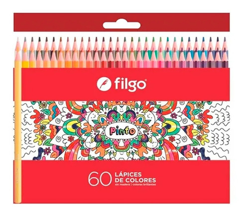 Lápices Pinto Caja 60 Colores Filgo Pn201 E60 Canalejas