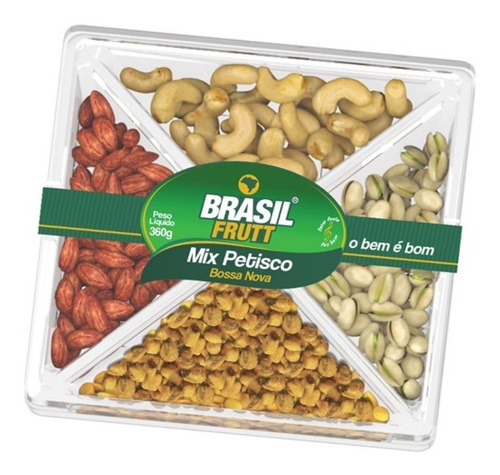 Imagem 2 de 3 de Petisqueira Mix De Castanhas Bossa Nova 360g Brasil Frutt