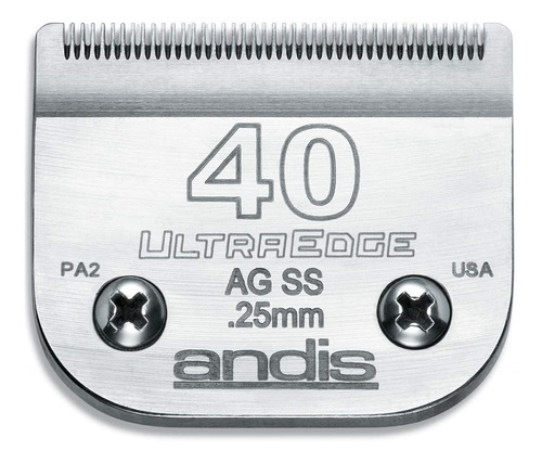 Cuchilla Andis #40 Ultraegde Acero 0.25mm