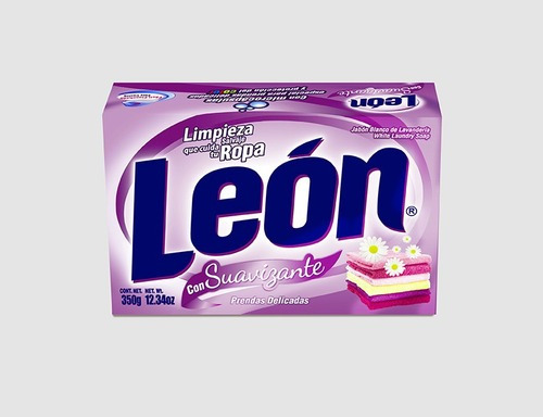Caja Jabón León Suavizante Morado 350gr (20pz) Cjs350