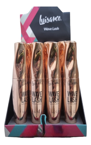 Máscara De Cílios Wave Lash Luisance Box C/24 Unid Cor Preto