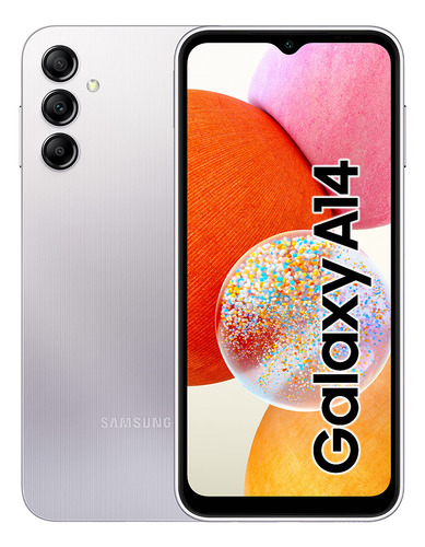 Smartphone Samsung Galaxy A14 Sm-a145p/ds 128 Gb + 4 Gb Plateado