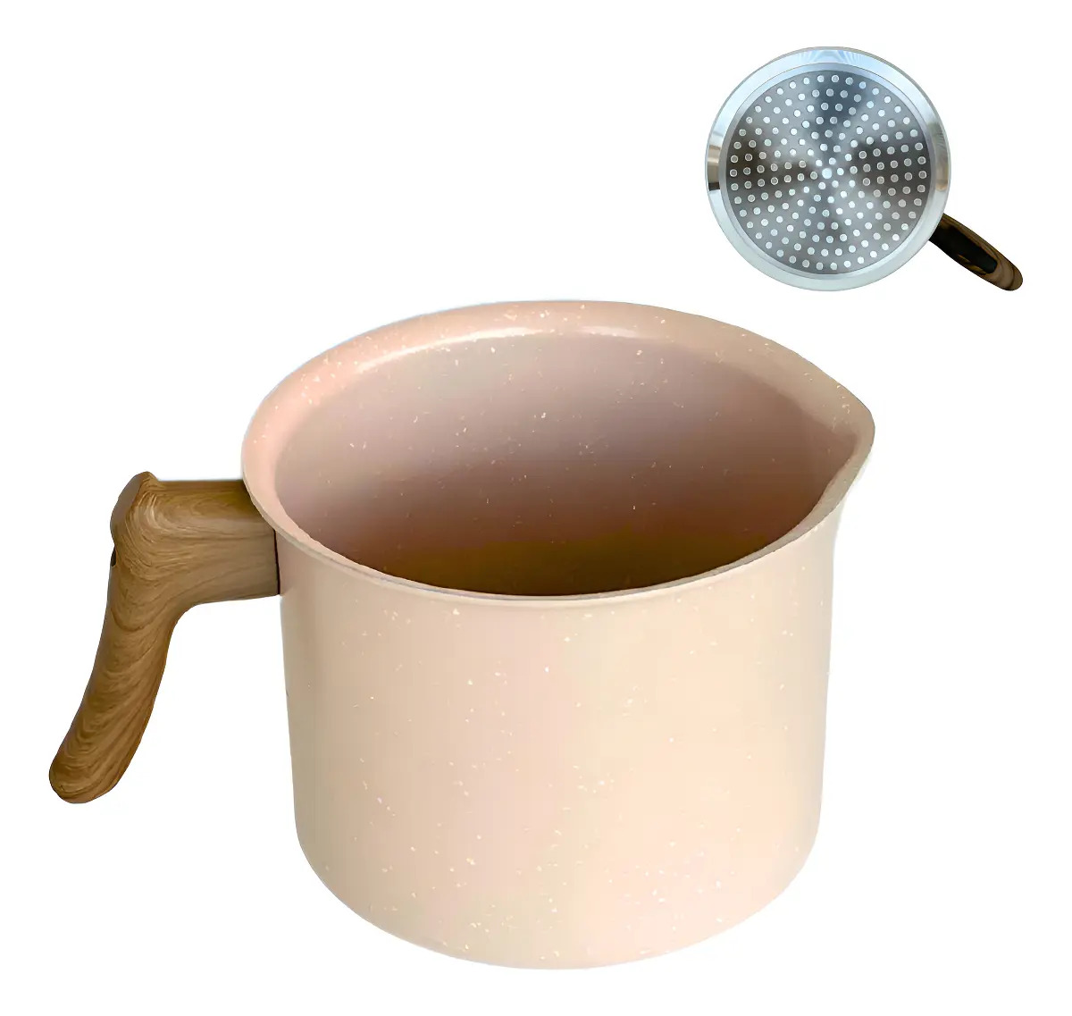 Leiteira Caneca Fervedor Ceramica Antiaderente Fogão Indução