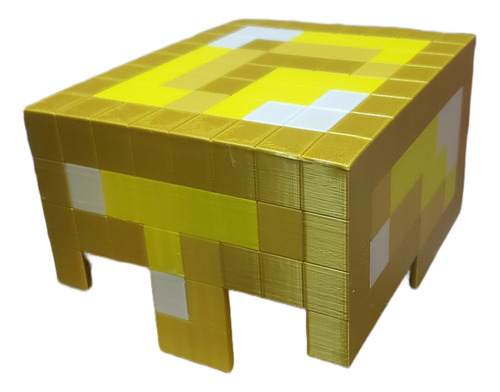Casco De Oro Minecraft Talla Personalizada Impreso En 3d Amarillo Casco De Oro