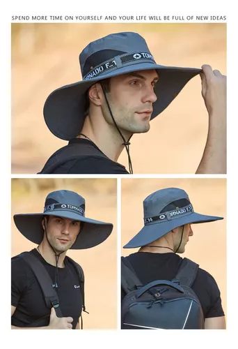 Sombrero Para Sol Anti Uv Camping Trekking Safari Hombre