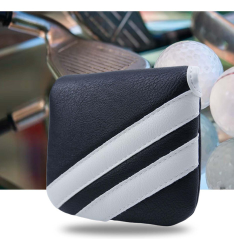 Pu Golf Club Headcover Equipo De Entrenamiento Golf Negro
