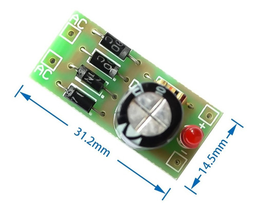 Modulo Rectificador Ac Dc Con Filtro In4007