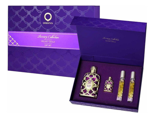 Cofre Orientica Luxury Velvet Gold Edp 80ml+7,5ml+2x 10ml