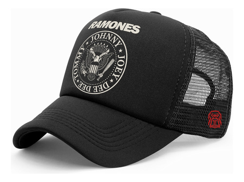 Gorra Trucker  Personalizada Motivo Banda The Ramones 002