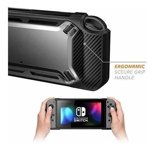 Carcasa Para Nintendo Switch 2017 Resistente Delgado Negro