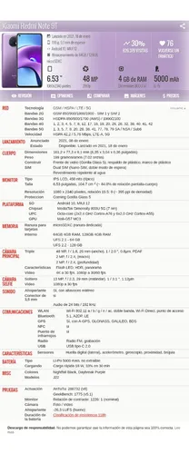 Xiaomi Redmi Note 9t 5g M2007j22g 6gb 128gb Dual Sim Duos