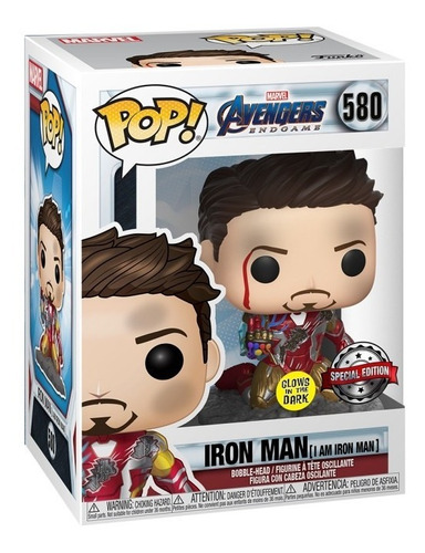Funko Pop Iron Man (i Am Iron Man) #580 Special Edition