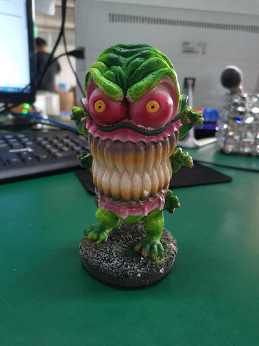 Estatua De Resina De Terror Con Boca Grande Para Halloween