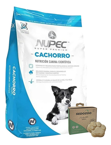 Nupec Croquetas Cachorro Med/gde 5kg + Jabón Sedozoo