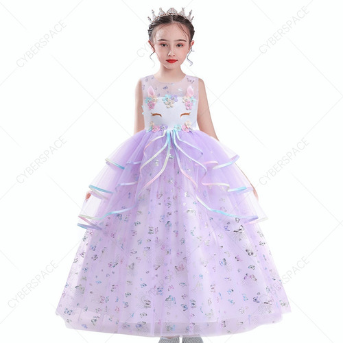 Vestido Uniconio Niñas De Princesas Para Fiesta/cumpleaños | Meses sin intereses Vestido Uniconio Niñas De Princesas Para Fiesta/cumpleaños | Meses sin intereses