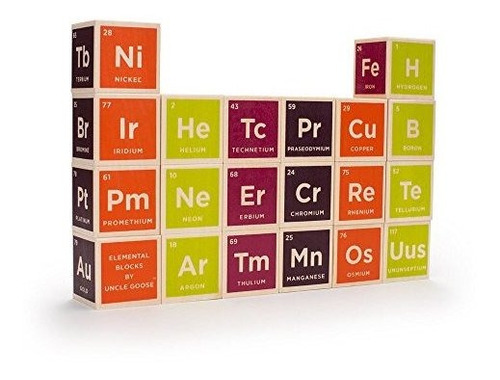 Uncle Goose Periodic Table Blocks Made In Usa