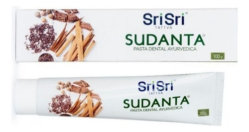 Pasta Dental Sri Sri Sudanta Natural Vegan Libre De Fluor 100g