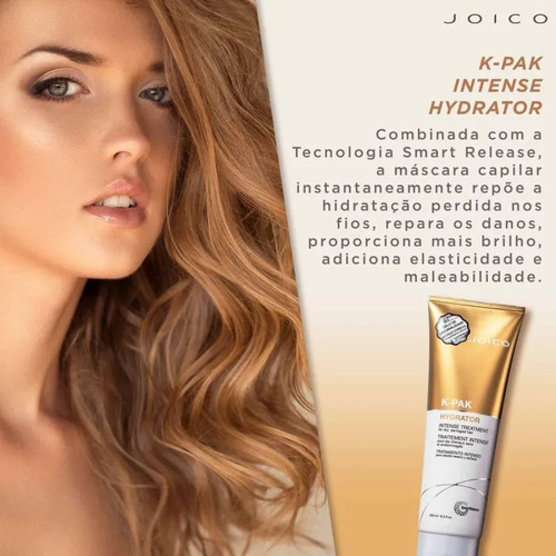 Joico K-pak Shampoo 300ml + Máscara Hydrator 250ml