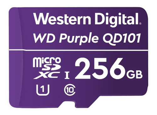 Cartão Memória Micro Sd 256gb 100mb/s Intelbras Wdpurple C10