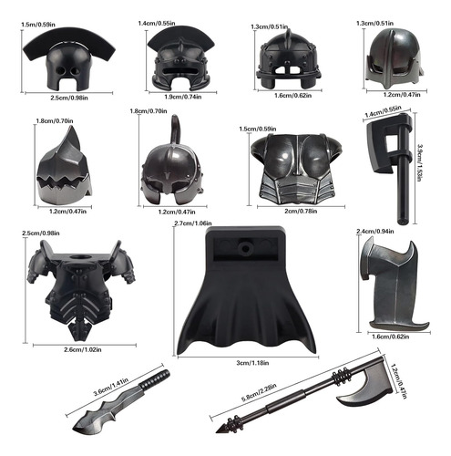 Juego De Accesorios De Figuras De Construcción De 52 Piezas