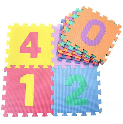 Tapete De Atividades Educativo Infantil 10 Pecas 29x29x0.7cm