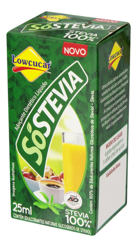 Adoçante Líquido Lowçucar SóStevia Caixa 25ml
