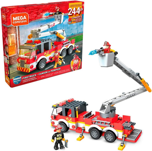 Bloques Carro De Bomberos Mega Construx Firetruck / Rabstore