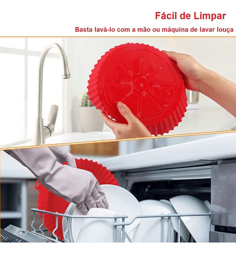 Forro antiadherente de silicona para freidora Air Fryer