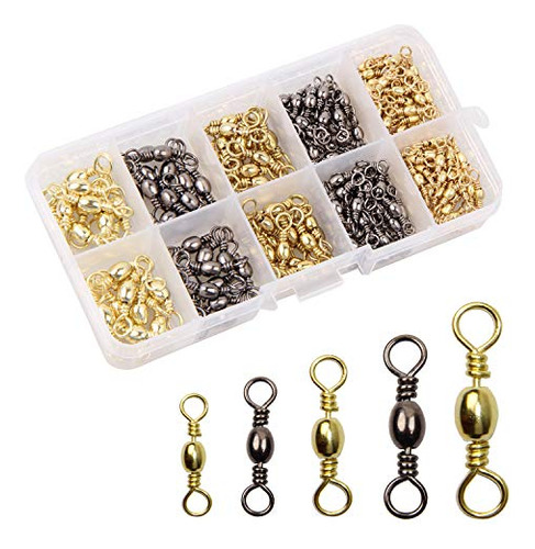 Swivels Pesca, 200pcs Rodamiento De Bolas Giratorias Con