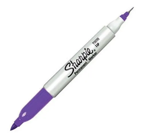 Marcadores Sharpie Doble Punta Twin Tip Violeta 12 1812779 C
