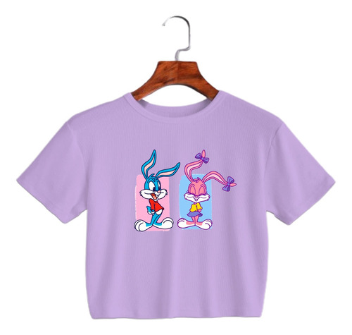 Crop Top Lila Niña - Tiny Toons