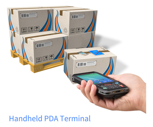Cargo De Inventario De Supermercado Pda Terminal Con Logísti