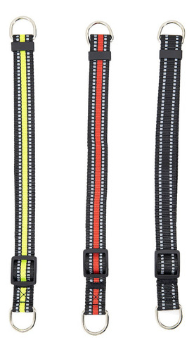 Collar Para Perro Reflejante Cierre Argollas Ajusta Mr Wuff Color Rojo Tamaño Del Collar L