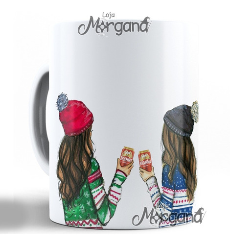Caneca Amigas Irmãs Presente Cerveja Xícara Para Café