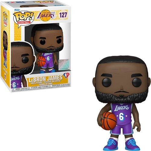 Brinquedos Baloo Funko Pop Lebron James 127 da NBA City Edition
