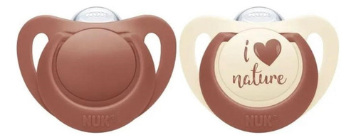 Set 2 Chupetes Silicona Ecológicos For Naturfe 0-6 M