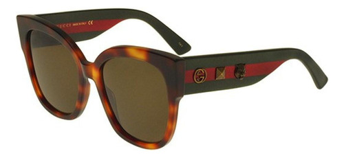 Gucci Gg0059s 002 Square Oversized Carey Cafe