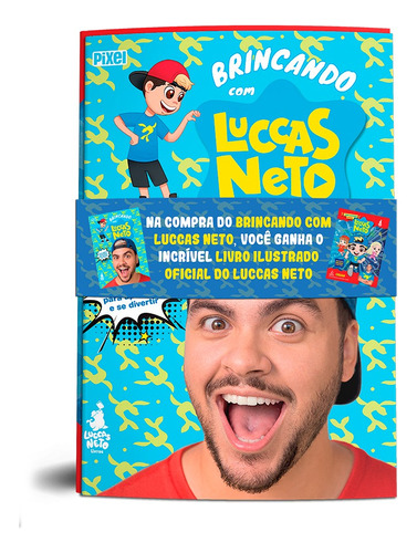 Brincando com Luccas Neto + Album de figurinhas, de Neto, Luccas. Editora Nova Fronteira Participações S/A, capa mole em português, 2021