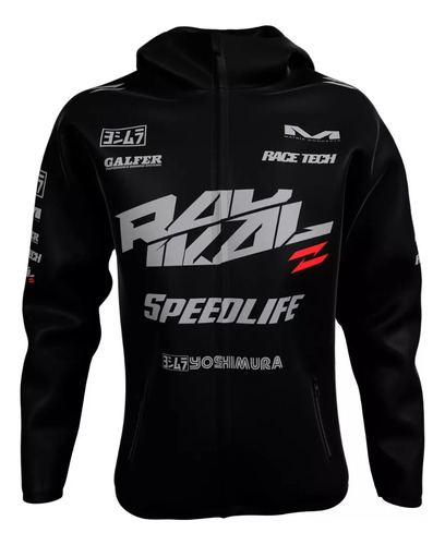 Campera Rompeviento Radikal Zero Negra-al Motors Online-