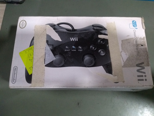 Controle Nintendo Wii Classic Pro Preto Original Aproveite!!