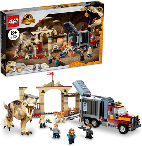 Lego Jurassic World 76948 Ataque Do T-rex E Atrociraptor