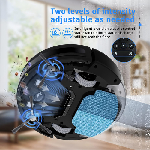 Robot Aspirador Y Trapeador Wifi 2 En 1 Mmg
