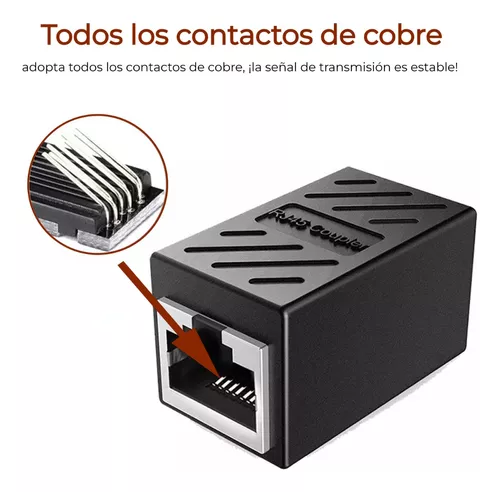 ACOPLE EXTENSOR RJ45 HEMBRA A RJ45 HEMBRA CAT6/5/5E