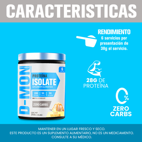 Evolutio Proteina Suero D Leche Whey Wp100 250g Sabores Dmon Vainilla