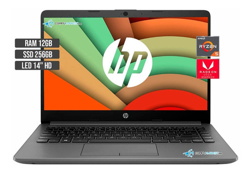 Portatil Hp Amd Ryzen 5 5500u Ssd 256gb Ram 12gb Led 14